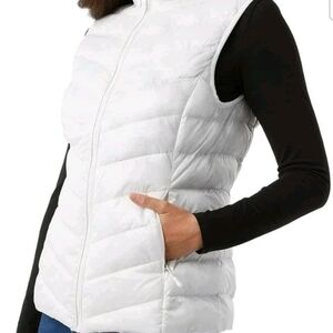 32 Degrees Women's White Quilted Vest